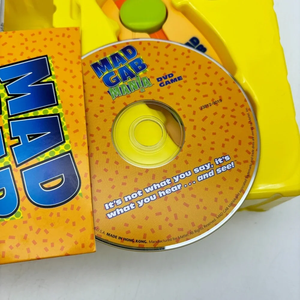 Mad Gab Mania DVD Game COMPLETE Patch Products 2006 Party Game Electronic